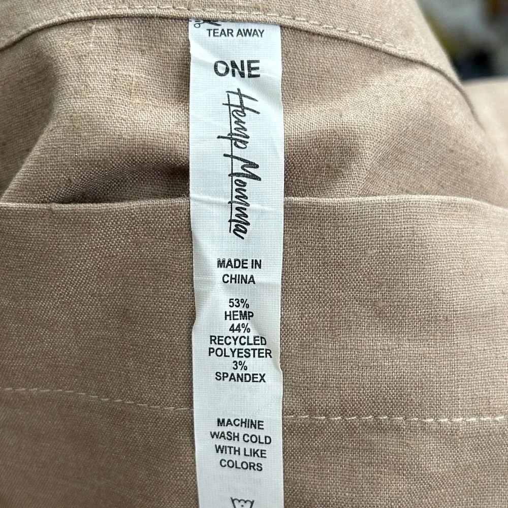 Hemp Momma Infinity Tote Bag Tan Hemp Blend Eco Friendly Reusable Shopper‎ NWT